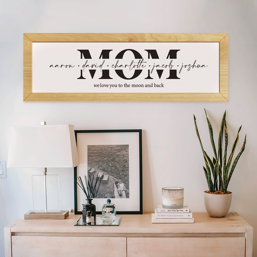 Mom Wooden Framed Sign