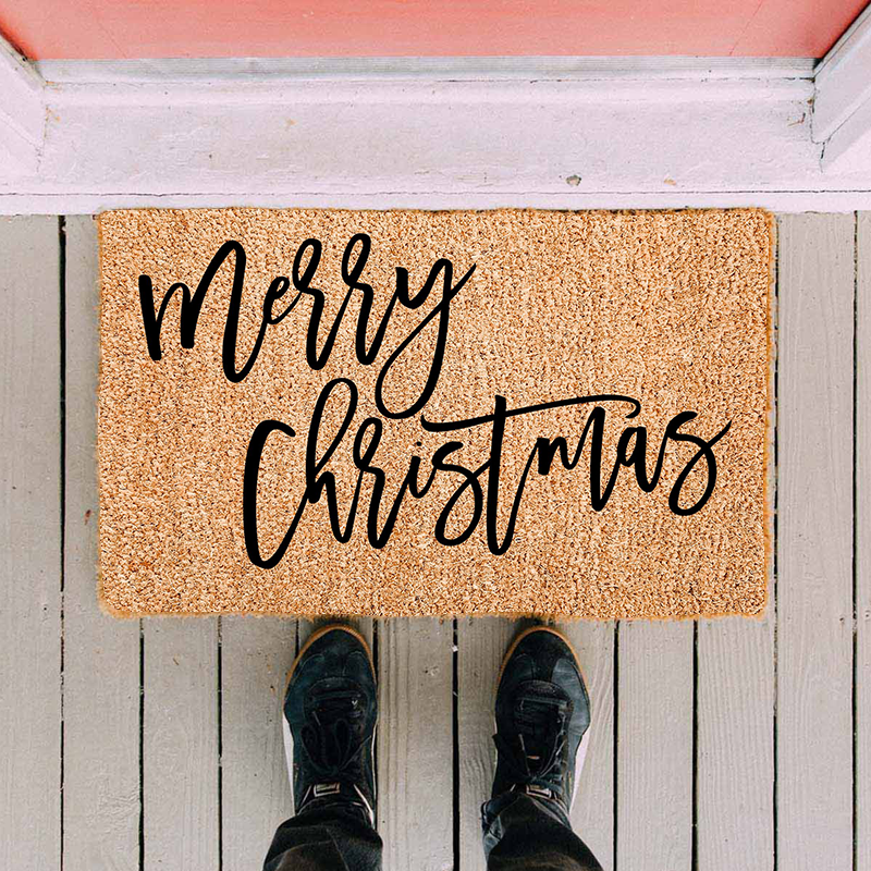 Classic Merry Christmas Doormat
