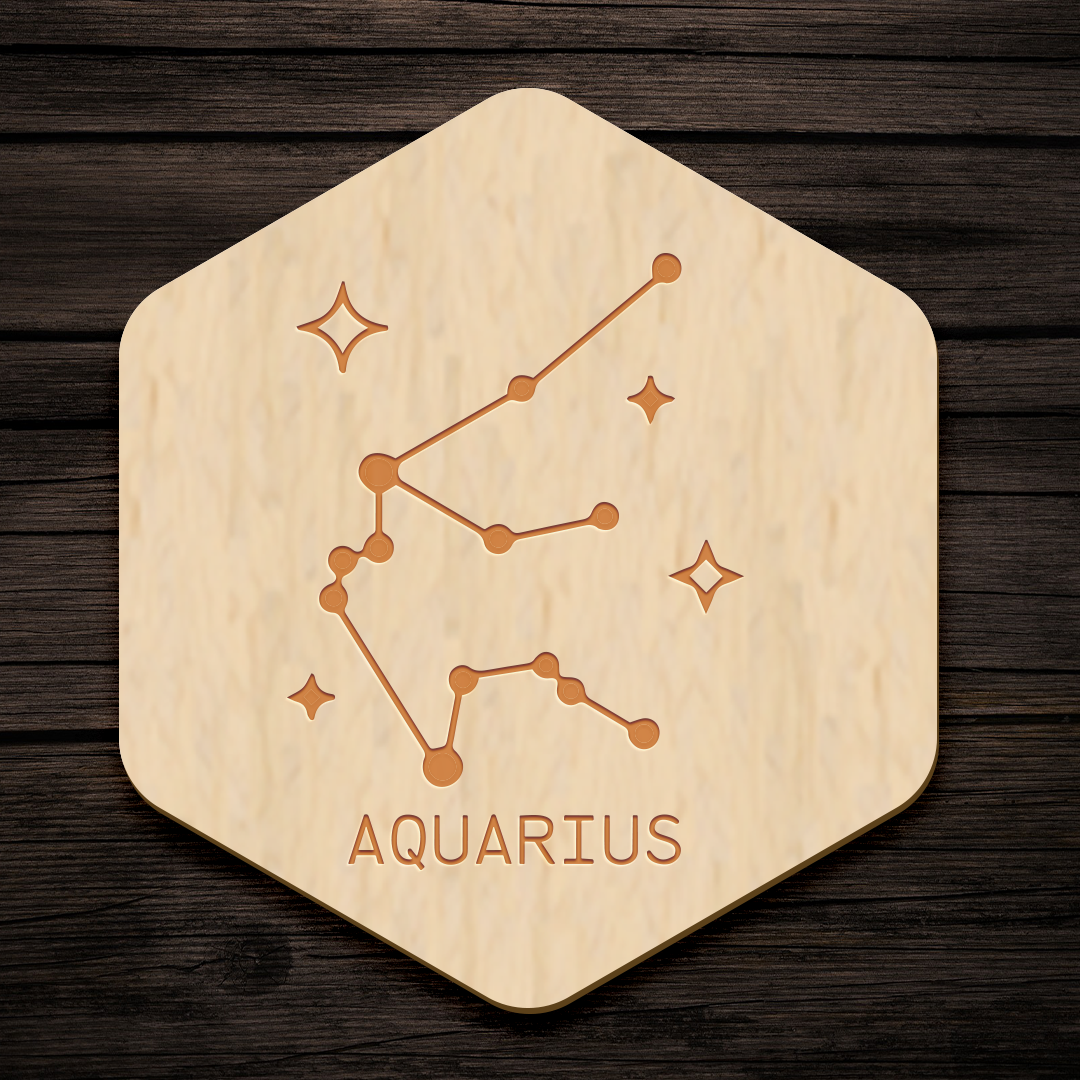 Engraved Constellations Coasters (Set of 4)
