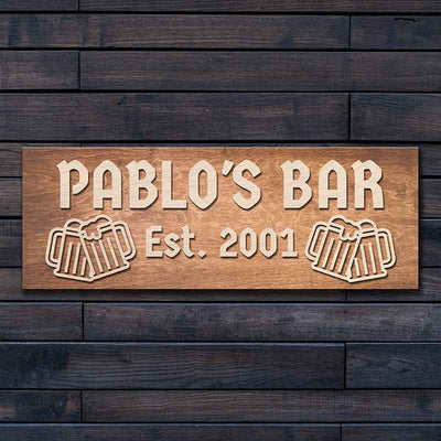 Bar Wooden Pallet Sign