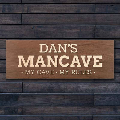 My Cave My Rules Wooden Pallet Sign