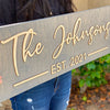 Signature Family Name Wooden Pallet Sign