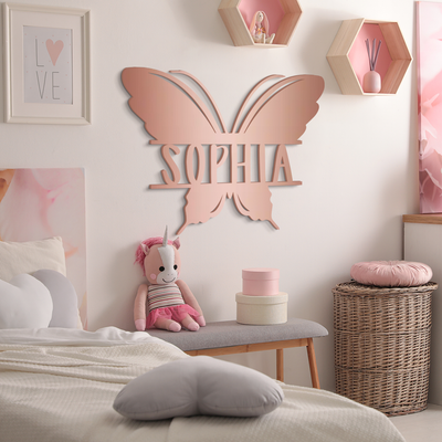 Butterfly Name Sign
