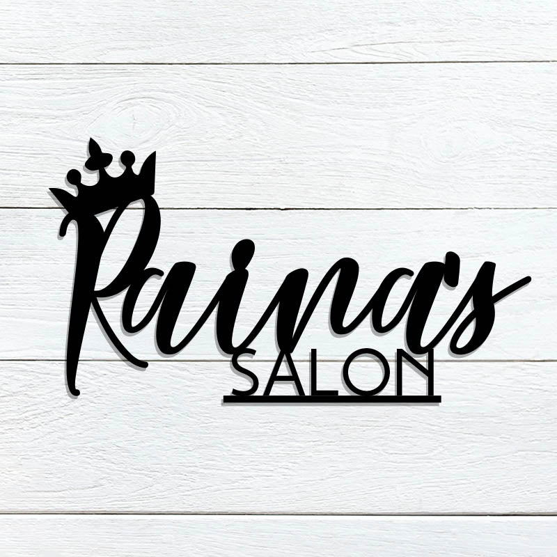 Crowned Double Name Sign