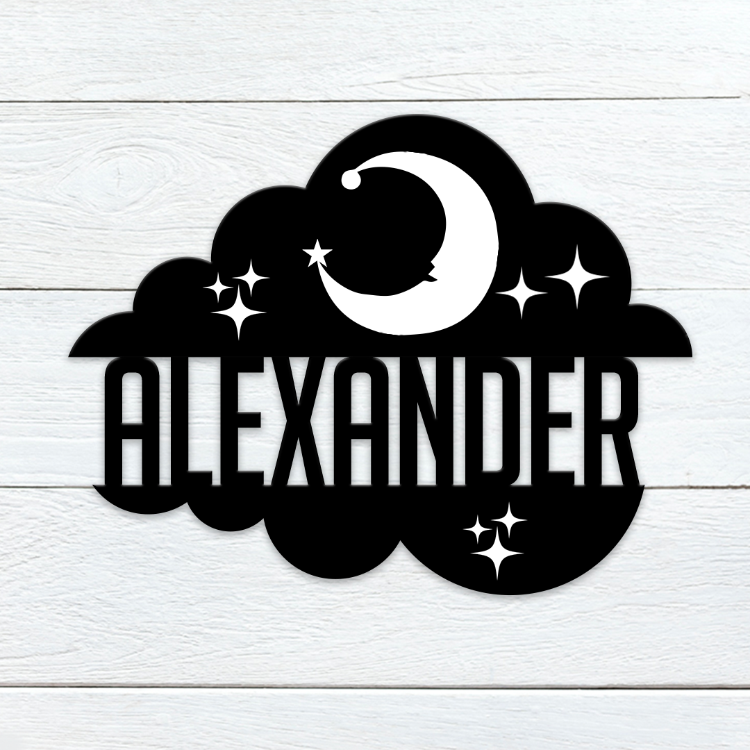 Dreamy Cloud Name Sign
