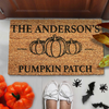 Pumpkin Patch Personalized Doormat