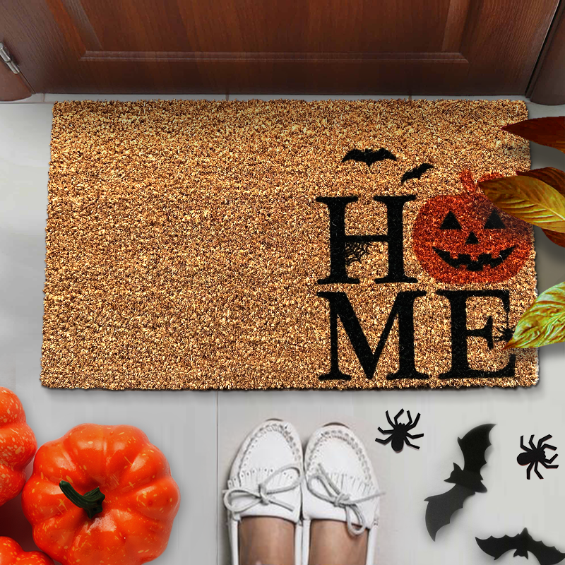 Spooky Pumpkin Home Halloween Doormat