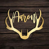 Deer Antler Name Sign