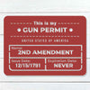 This Is My Gun Permit Sign