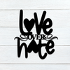 Love Over Hate Wood Sign