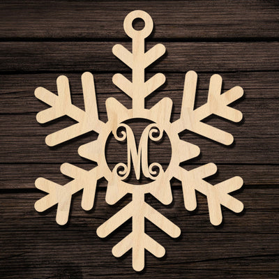 Snowflake Monogram Ornament