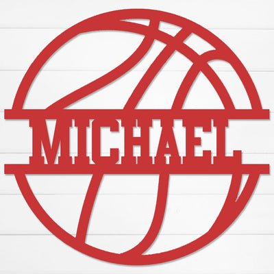 Basketball Name Sign