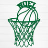 Basketball Net Name Sign