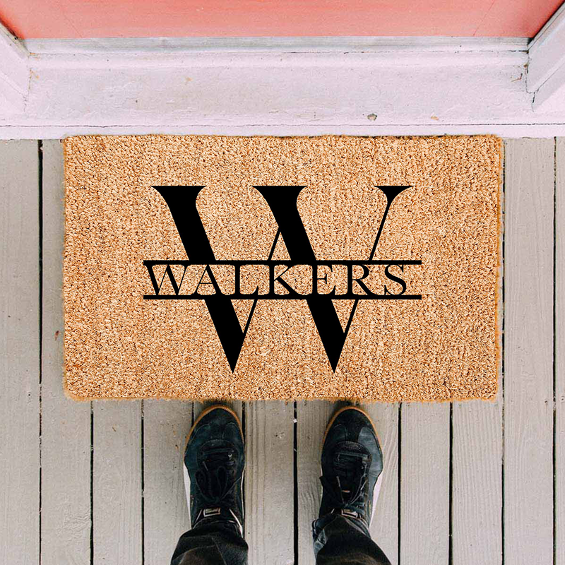 Classic Monogram Personalized Doormat