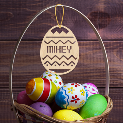 Easter Egg Basket Name Tag
