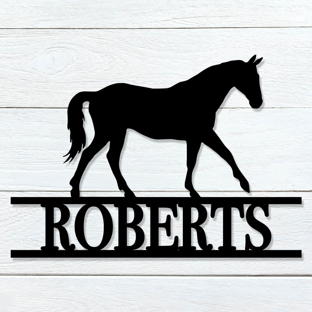 Horse Name Sign