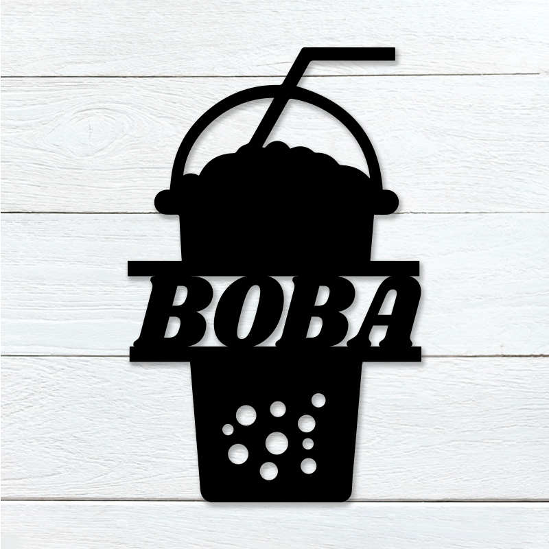 Boba Name Sign